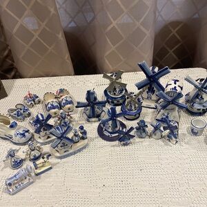 Delft Blue Collection! Windmills, Stein, Shoes, Sewing Machines, Steins, etc